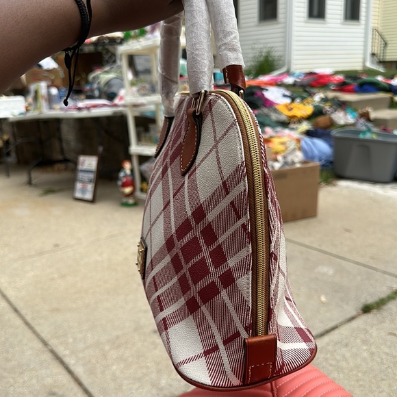 Dooney & Bourke red and white